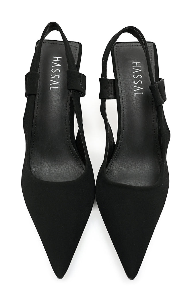 Daisy Strap heel Black