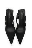 Daisy Strap heel Black