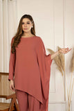Aksel Asymmetrical Pink Suit