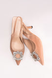 Yasmine Crystal Nude Small Heel