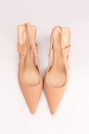 Daisy Strap Small  Heel Nude