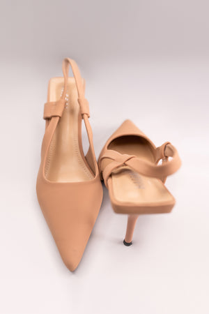 Daisy Strap Small  Heel Nude