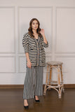 Dilek Contrast Striped Two Piece Suit