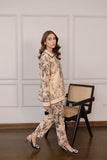 Black Alia Floral Two Piece Suit