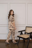 Black Alia Floral Two Piece Suit