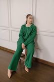 Esma Green Two Piece Knit Suit