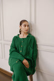 Esma Green Two Piece Knit Suit