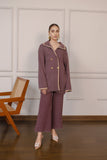 Yumra Purple Two Piece Suit