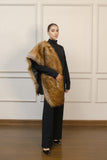 Fur Stole Brown