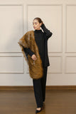 Fur Stole Brown