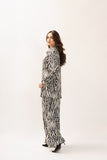 Elif Black and White Zebra Suit