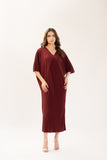 Raha Kaftan Maroon