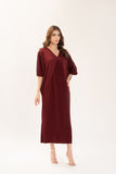 Raha Kaftan Maroon