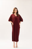 Raha Kaftan Maroon