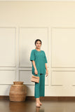 Debbie Lined Teal Suit