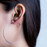 Silver Hoops Earrings