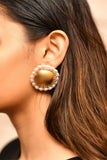 Maya Gold & pearl studs