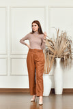 Kiya Bodycon Highnecks Brown