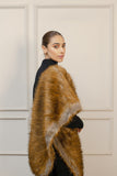 Fur Stole Brown