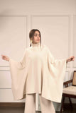 Lily Knitted Cape White Separates
