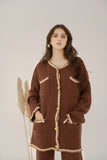Aylin Brown Tweed Knit suit