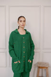Esma Green Two Piece Knit Suit