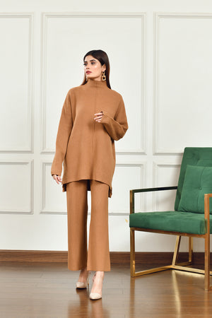 Scarlett Two Piece Knit Set Camel