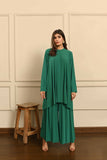 Sahil Pleated with Short Front Teal