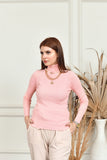 Kiya Bodycon Highnecks Pink