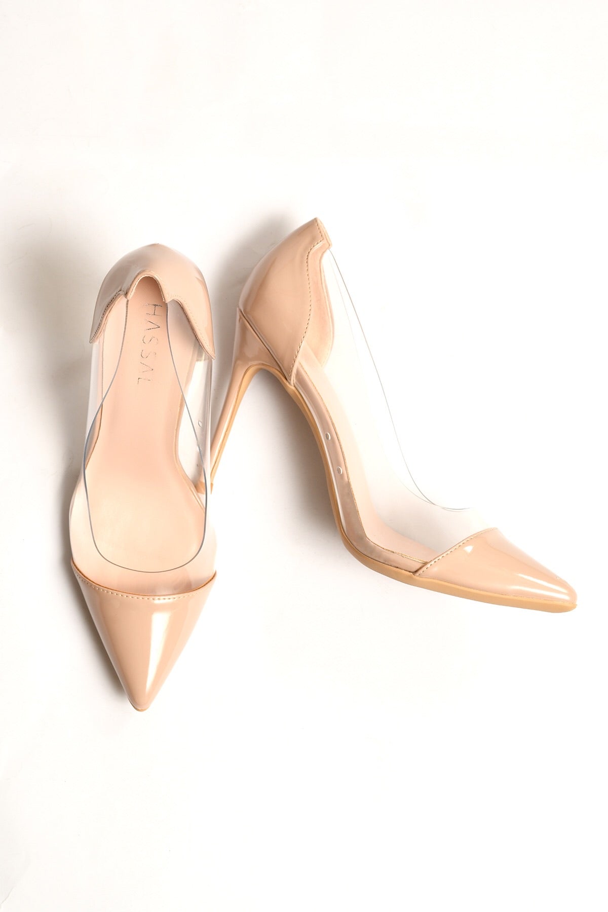 Nude PVC Heels