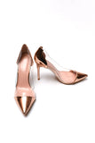 Rose-Gold PVC Heels