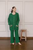 Esma Green Two Piece Knit Suit
