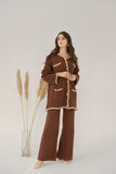 Aylin Brown Tweed Knit suit