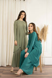 Melis Pleated With Long Asymmetrical Front