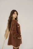 Aylin Brown Tweed Knit suit