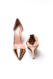 Rose-Gold PVC Heels