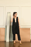 Black Sleeveless Coat