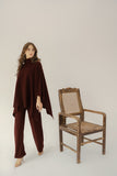 Lily Knitted Cape Plum Separates