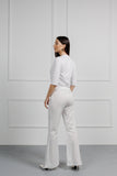 Classic Bootcut White Pant