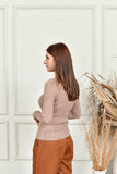 Kiya Bodycon Highnecks Brown