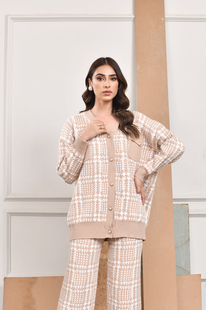 Ushna Two Piece Knitted Suit