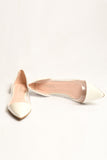 White PVC Flats