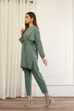 Beril with Ruched Belt Light Green