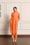 Orange Draped Suit