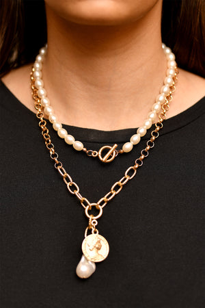 Maya layered necklace