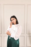 White Bow tie Top