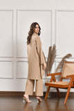 Asymmetrical Knitted Separates Camel