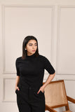 Black Ribbed top